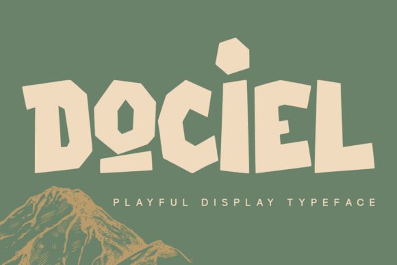 Dociel: The Bold, Playful Display Font Redefining Modern Visual Identity