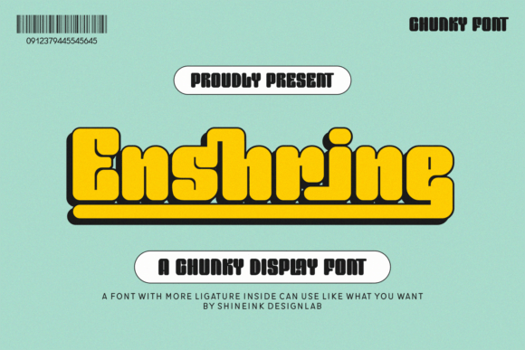Enshrine: The Retro Display Typeface Bringing 70s Groove to Modern Design
