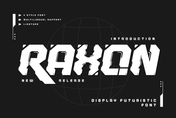 Raxon: The Futuristic Mecha Display Font for Bold Designs
