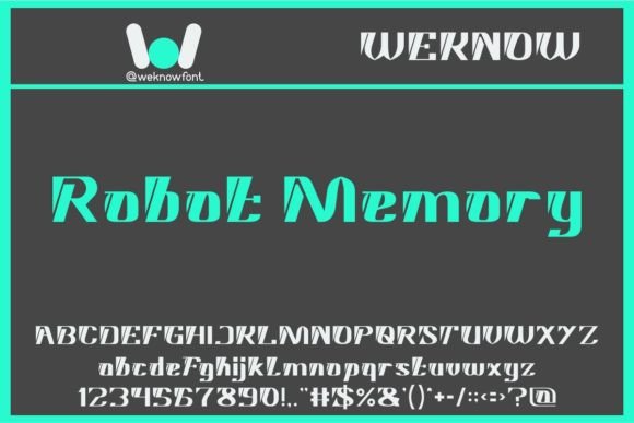 Robot Memory: The Techno Font for Bold Brand Identity