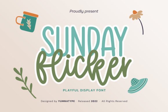 Sunday Flicker: A Quirky Handwritten Font for Bold Designs
