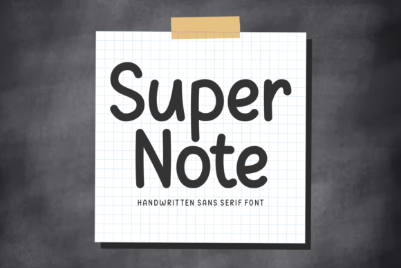 Super Note Font: Bringing a Human Touch to Digital Design