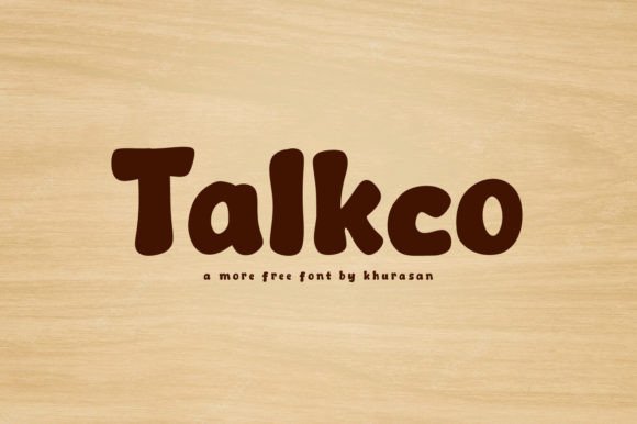 Talkco: A Bold, Cute Display Font for Modern Branding